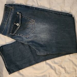INC Denim Bootleg Jeans Size 14 In Medium Wash
